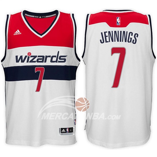 Maglia NBA Jennings Washington Wizards Bianco